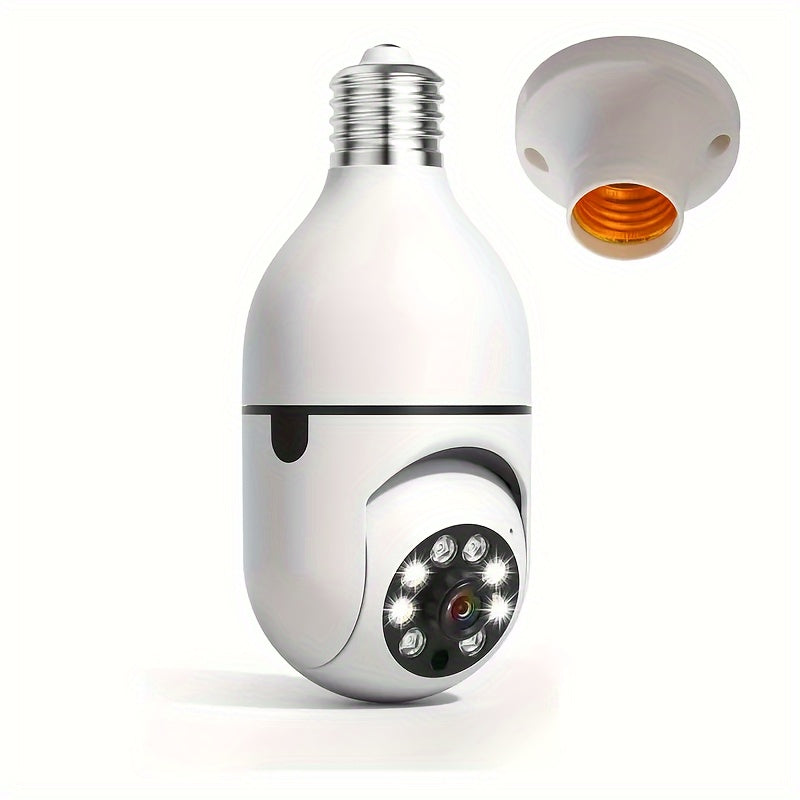 Smart Lamp Camera with HD Quality, Night Vision and Two-Way Audio for Enhanced Home Security