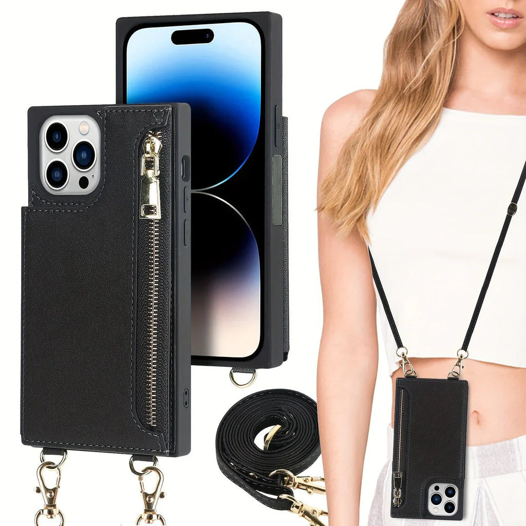 3in1 Phone Case with Card and Coin Pocket Crossbody Bag