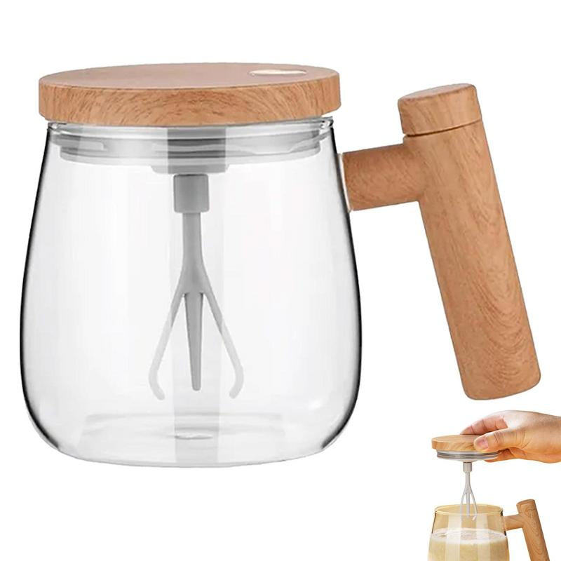 Self-stirring coffee mug