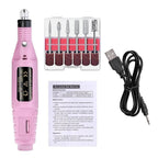 Electric 6-in-1 nail care set for manicure & pedicure