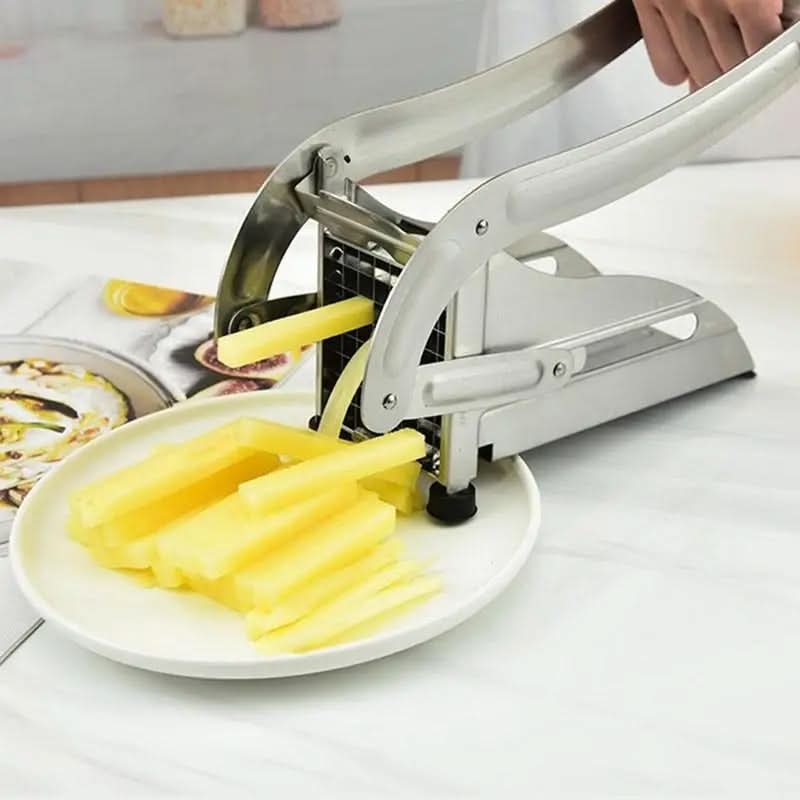 SmartFries Stainless Steel French Fry Cutter – 3 Blade Sizes