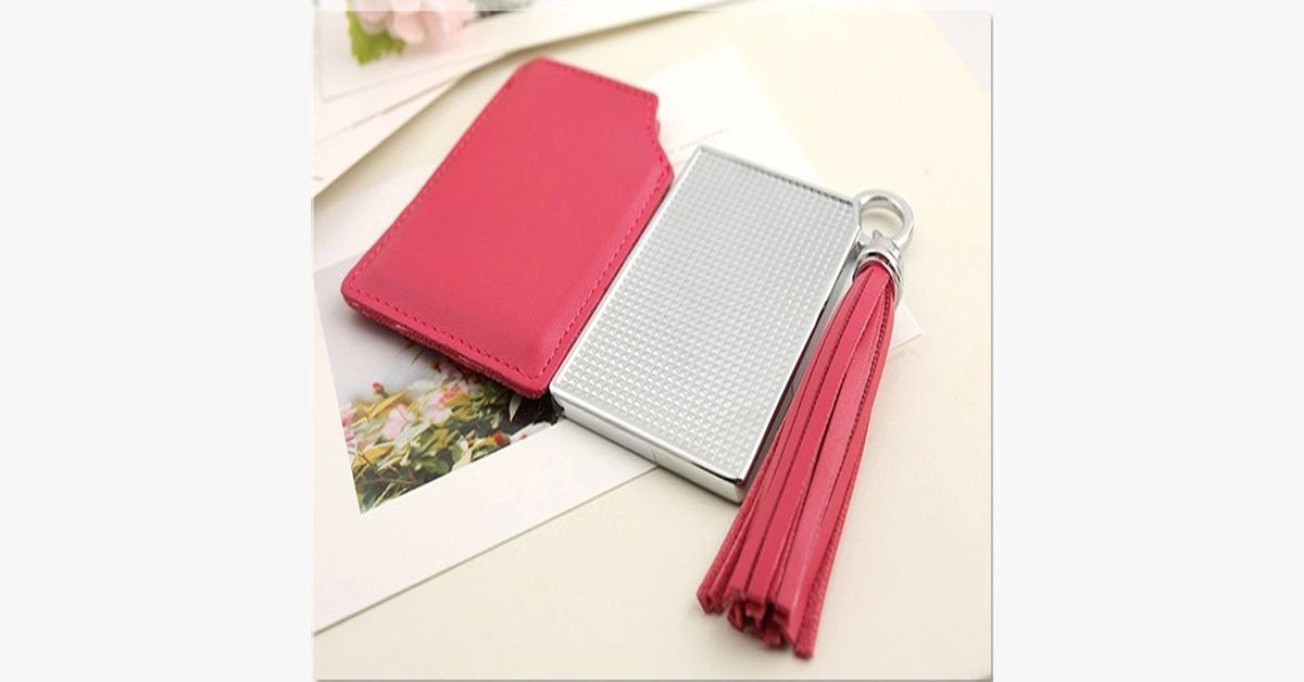 Portable Pink Pocket Mirror