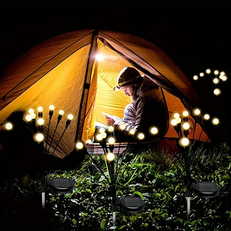 LED Solar Garden Light with Flexible Light Balls – Waterproof Decorative Light for Beds and Paths