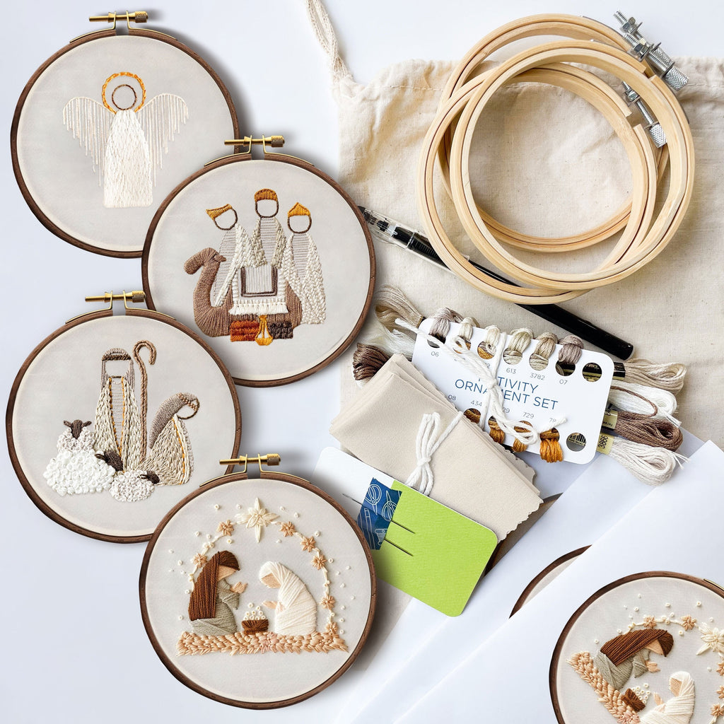 Crib embroidery kit