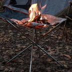Portable Fire Pit | Foldable Stainless Steel Design | Lightweight Outdoor Camping Stove