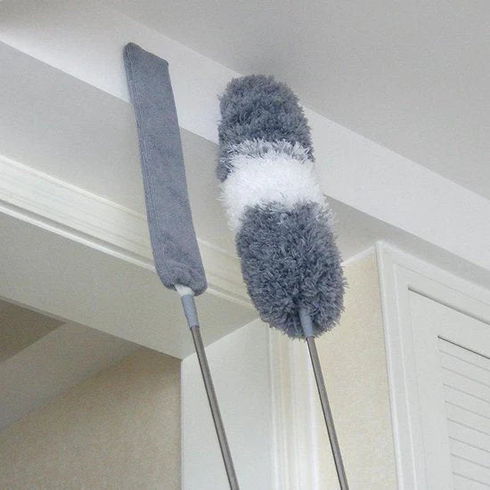 Expandable Duster with Extension Pole for Corners and Ceilings