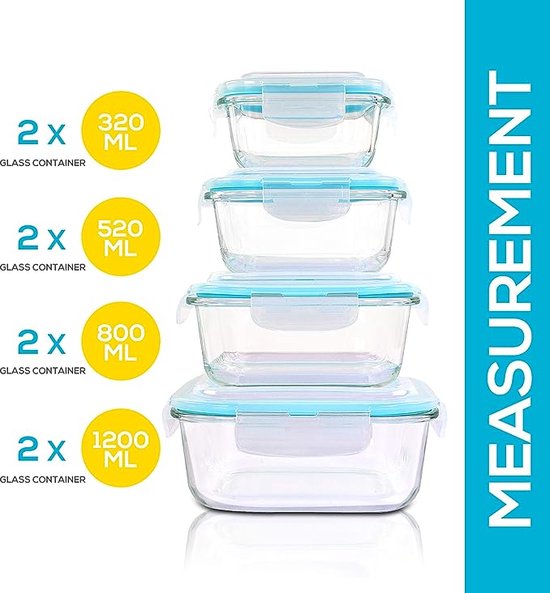 Lunchbox made of Borosilicate Glass - GlassGuard Bento
