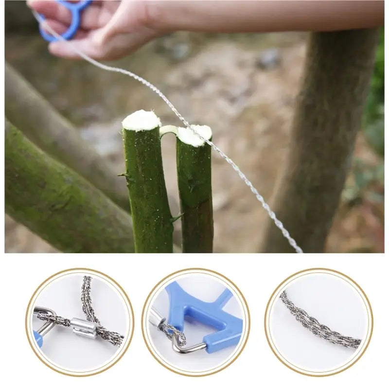 Wire saw for garden and outdoor – Compact saw for adventures and gardening