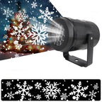 LED Christmas Projector Snowflake Light Show – Waterproof Outdoor Lamp with 16 Patterns