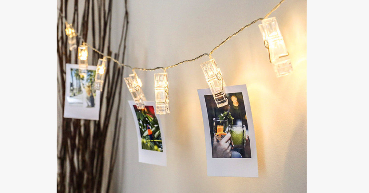 LED Photo String Lights – Brighten up your room with happy memories