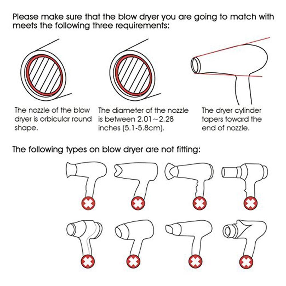 Hair Dryer Diffuser for Curly, Wavy, Curled Hair