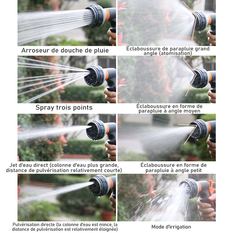 High pressure adjustable garden hose nozzle