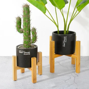Wooden Plant Pot Trays