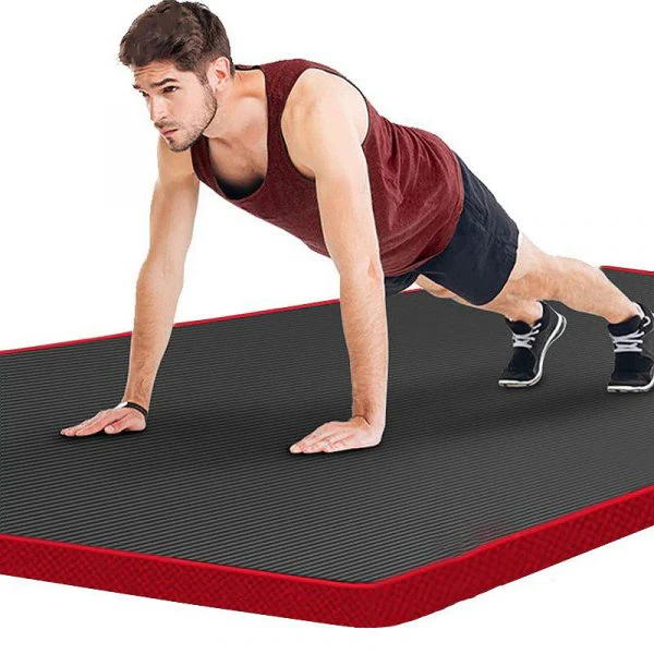 Fitness Mat Men’s High Density Exercise Yoga Non-Slip Mat For Gym Home