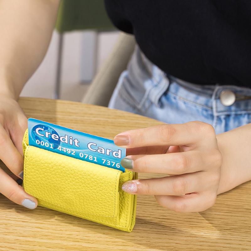 RFID wallet made of soft leather