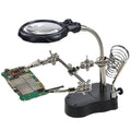 LED magnifying soldering station adjustable – For circuit boards, repairs & jewelry