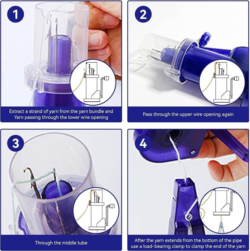Quick knitting machine for I-Cord — Fast I-Cord maker with perfect tension
