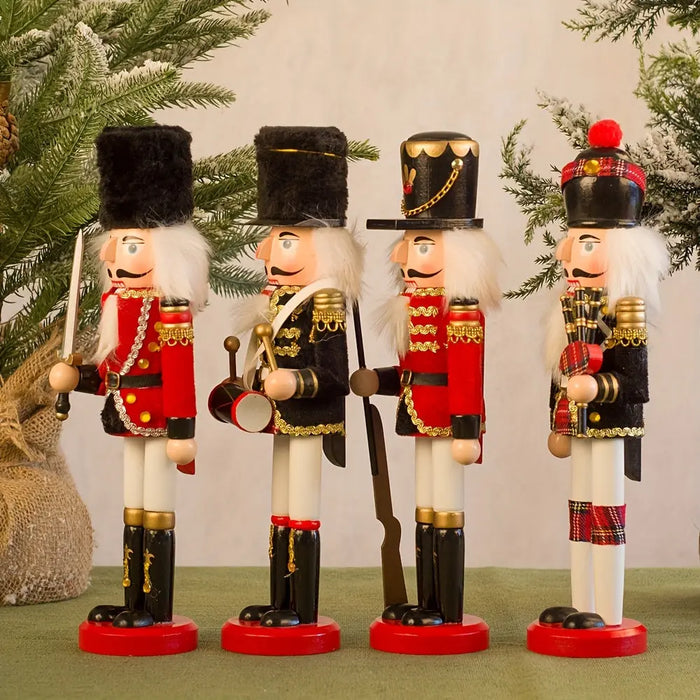 NutcrackerJoy - Wooden Nutcracker Soldier Figure for Timeless Christmas Charm