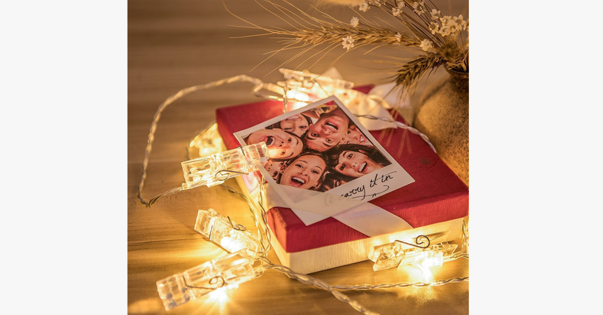 LED Photo String Lights – Brighten up your room with happy memories