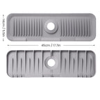 Silicone sink faucet splash guard mat