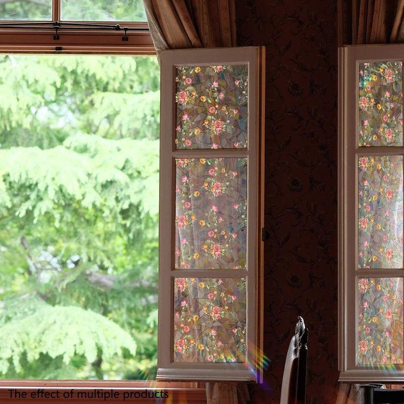 Elegant Floral Window Sticker