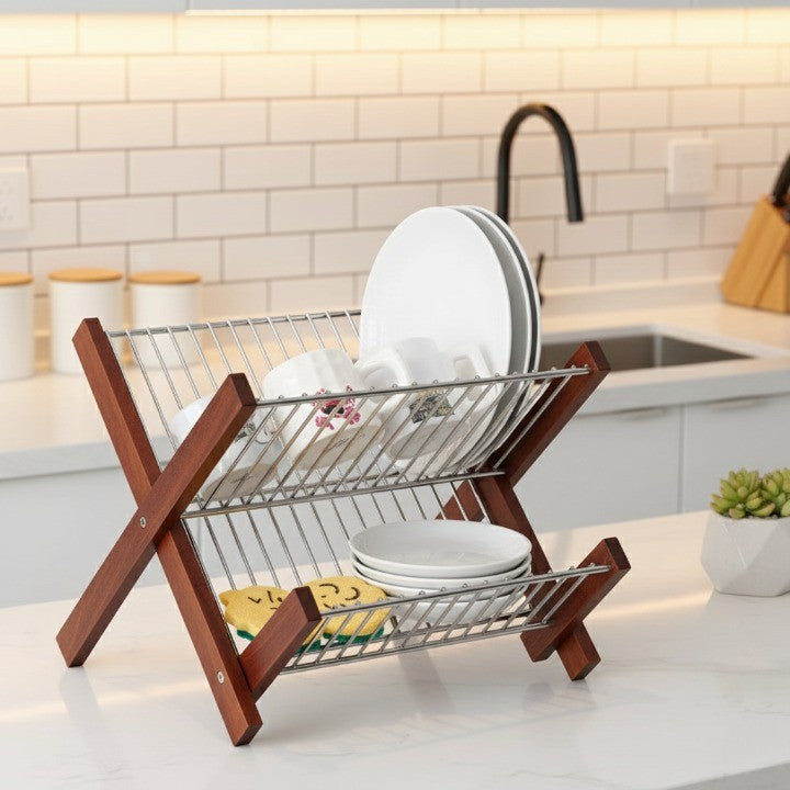 Swift Fold Collapsible Dish Drying Rack