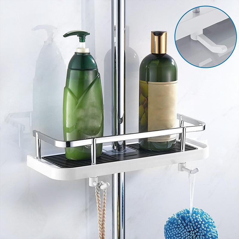 Bathroom Pol-Shower Shelf Holder