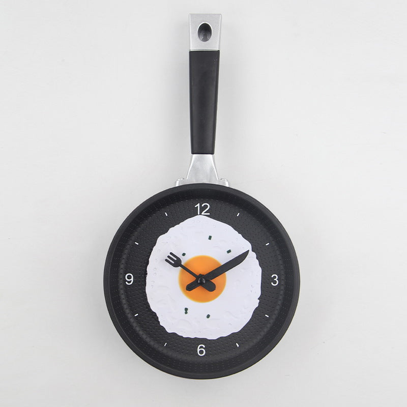 Fried Egg Pan Clock Silent Clock Wall Clock Wall Clock