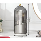 Beauty SpinMate – 360° Rotating Makeup Brush Holder & Cosmetic Organiser with Dustproof Lid