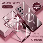 Transparent Luxury Coating Magnetic Cover for Samsung