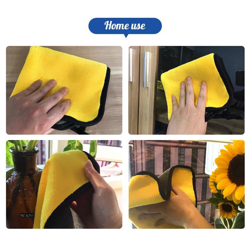 Double-sided absorbent microfiber towel