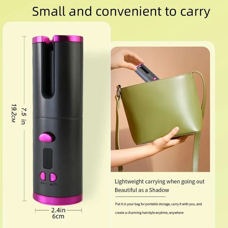 Cordless curling iron for shiny & healthy curls
