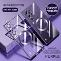 Transparent Luxury Coating Magnetic Cover for Samsung
