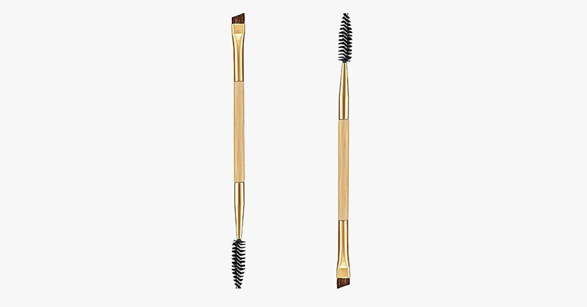 Double-sided eyebrow brush - Sharper eyebrows and voluminous lashes