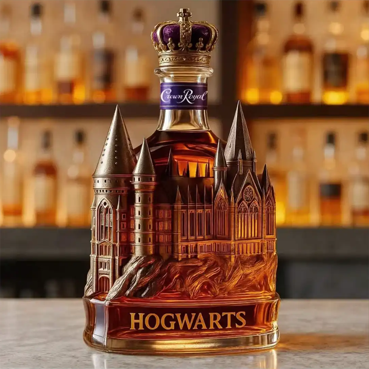 Hogwarts Castle Crown Royal Whiskey Bottle - Unveil A Truly Magical Addition to Your Collection