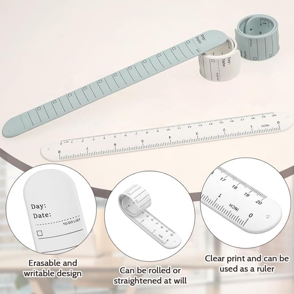 Reusable Erasable To Do List Silicone Wristband