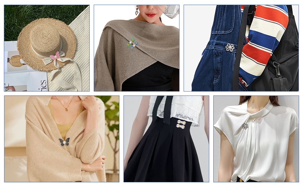 Detachable Clothing Clips | Adjustable Metal Waist Pins | No-Sew Jean & Skirt Fasteners