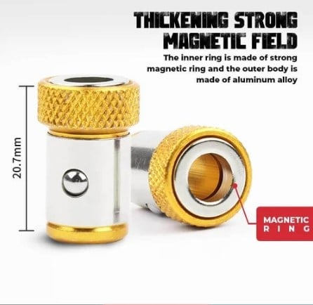 Magnetic Screwdriver Ring | Aviation Aluminum | Secure Screw Handling