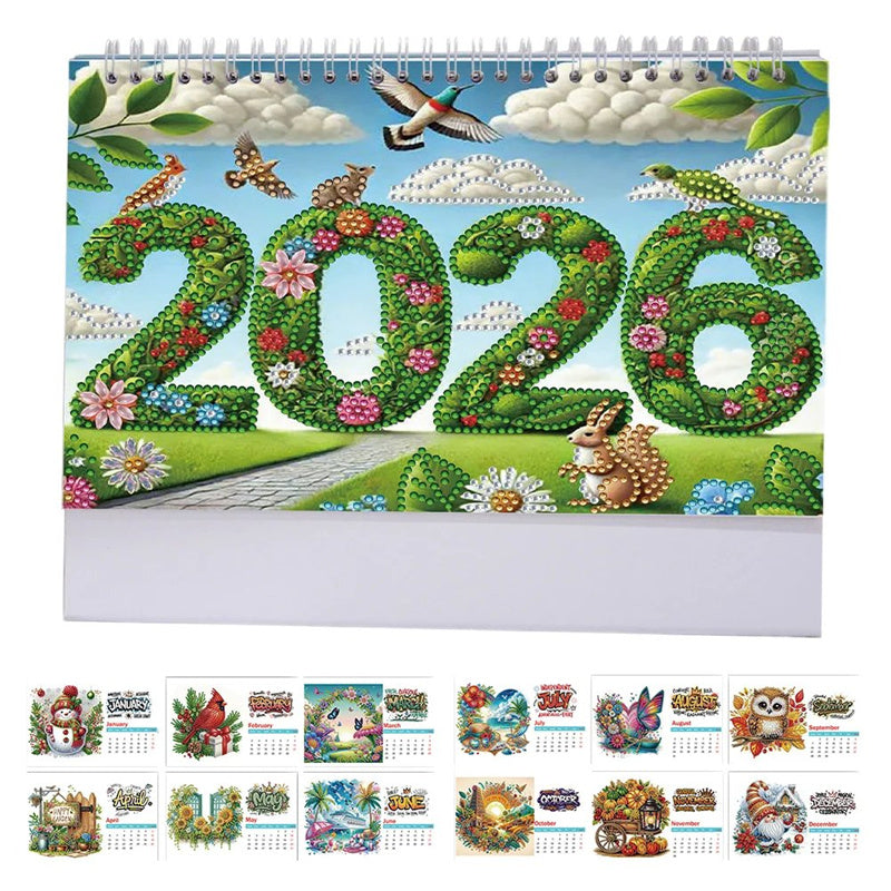 GlimmerCraft - Shiny 2026 DIY Calendar to Beautify Your Workspace
