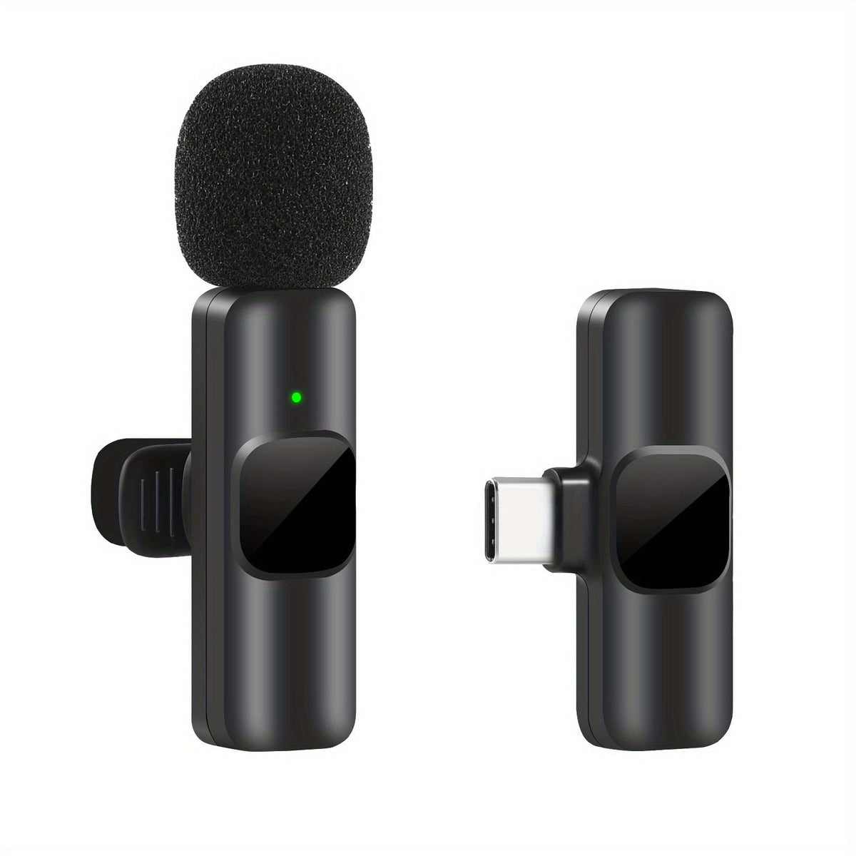 Wireless Lavalier Microphone for Video Recordings and Livestreaming – Compact Design with High Sound Quality and USB-C Connection