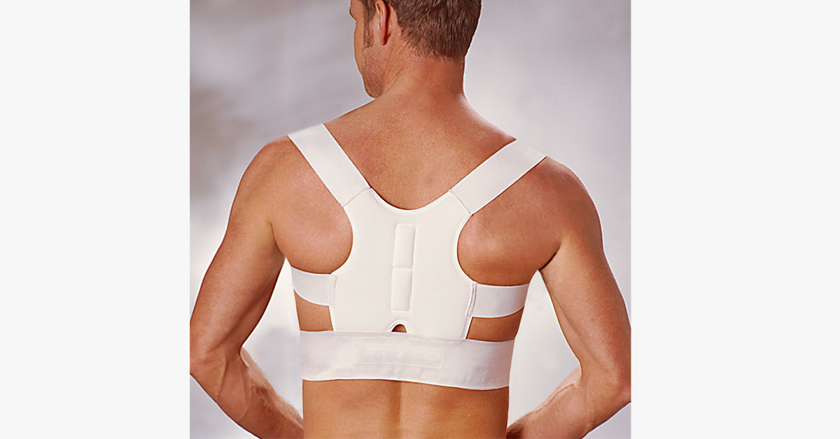 Posture-correcting back support
