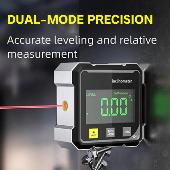 Precision Angle Meter AnglePro – Magnetic Digital Laser Level