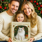 CatChristmas Advent Calendar – 24 Festive Acrylic Cat Figurines for Christmas Fun