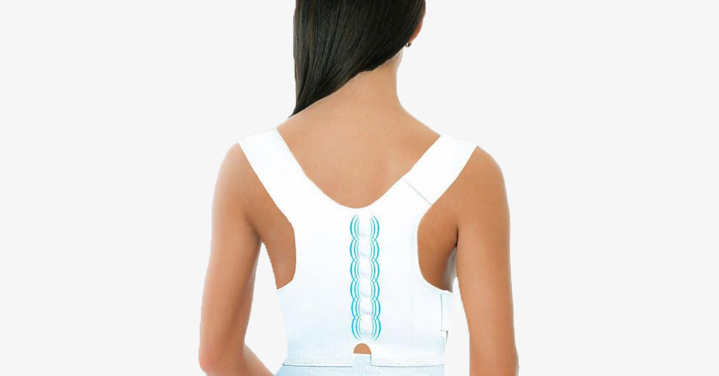 Posture-correcting back support