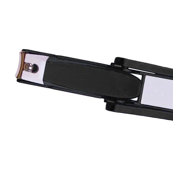 Nail clipper with magnifying glass