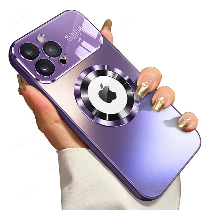 Magnetic Power Safety Metal Phone Case