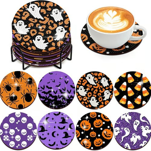 SpukMeister Coaster Set — Let your Halloween party be enchanted with magical fascination and guests amazed!