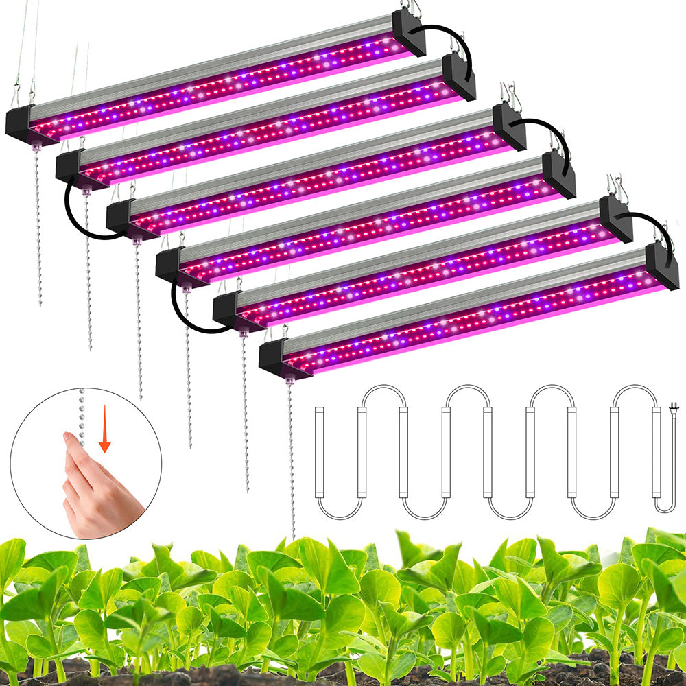 LED plant lamp with full spectrum lighting and pull switch for optimal plant growth