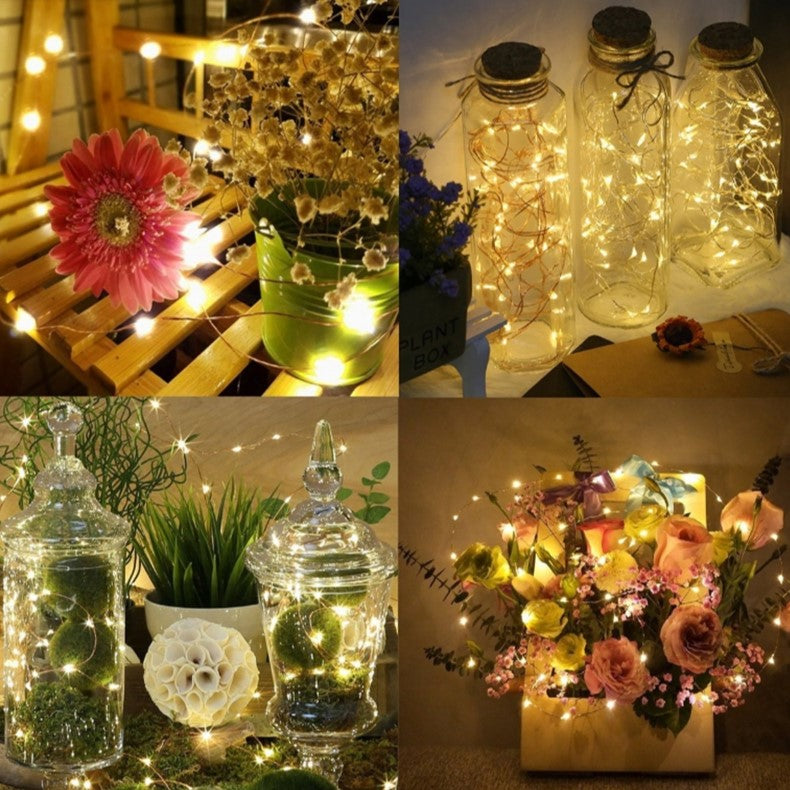 Royelux Solar String Lights Fairy Lights - Waterproof Outdoor LED