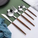 Wooden Handle Cutlery Set